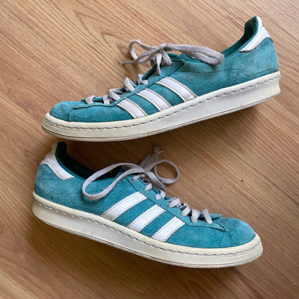 Adidas Campus Suede Aqua Blue Turquoise Classic Sneakers 7.5 men's Shoes 00s